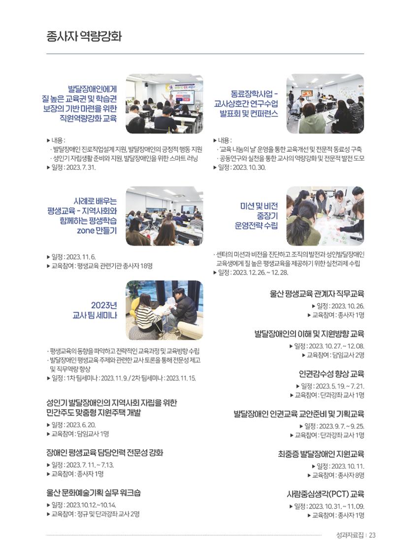 울산북구평교 2023 성과자료집 22페이지