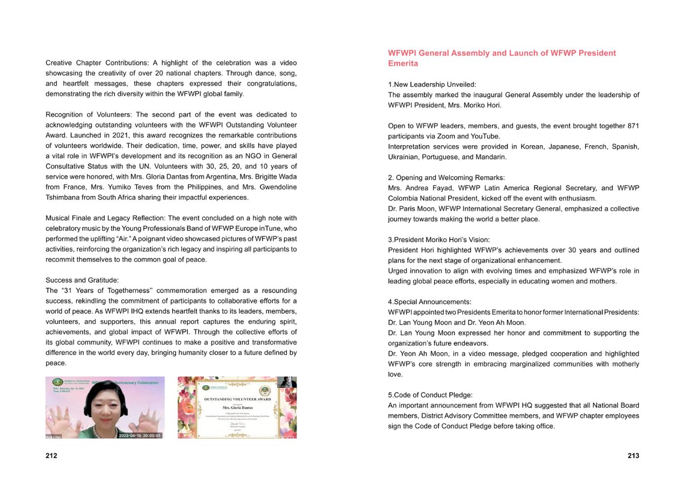 WFWP Annual Report 2023 107페이지