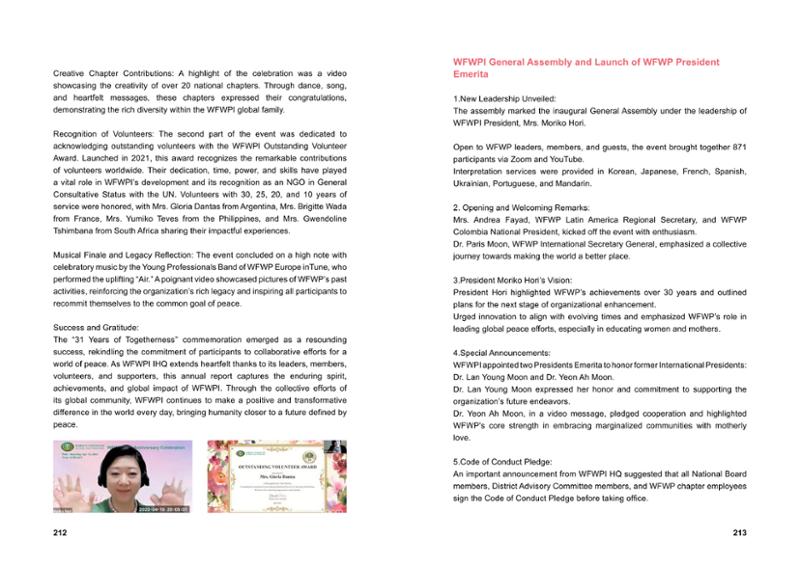 WFWP Annual Report 2023 107페이지