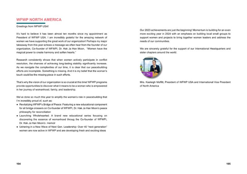 WFWP Annual Report 2023 98페이지
