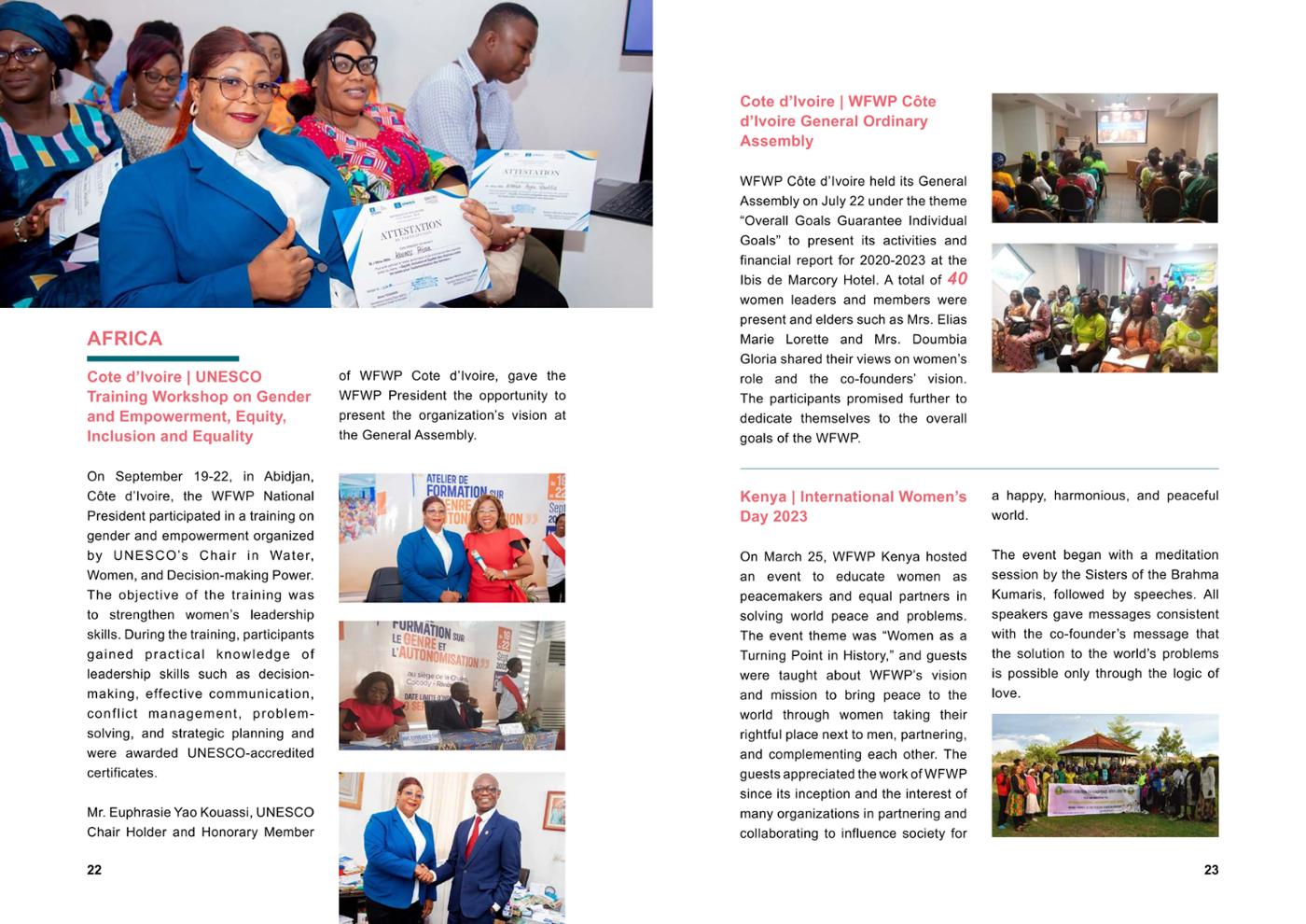 WFWP Annual Report 2023 12페이지