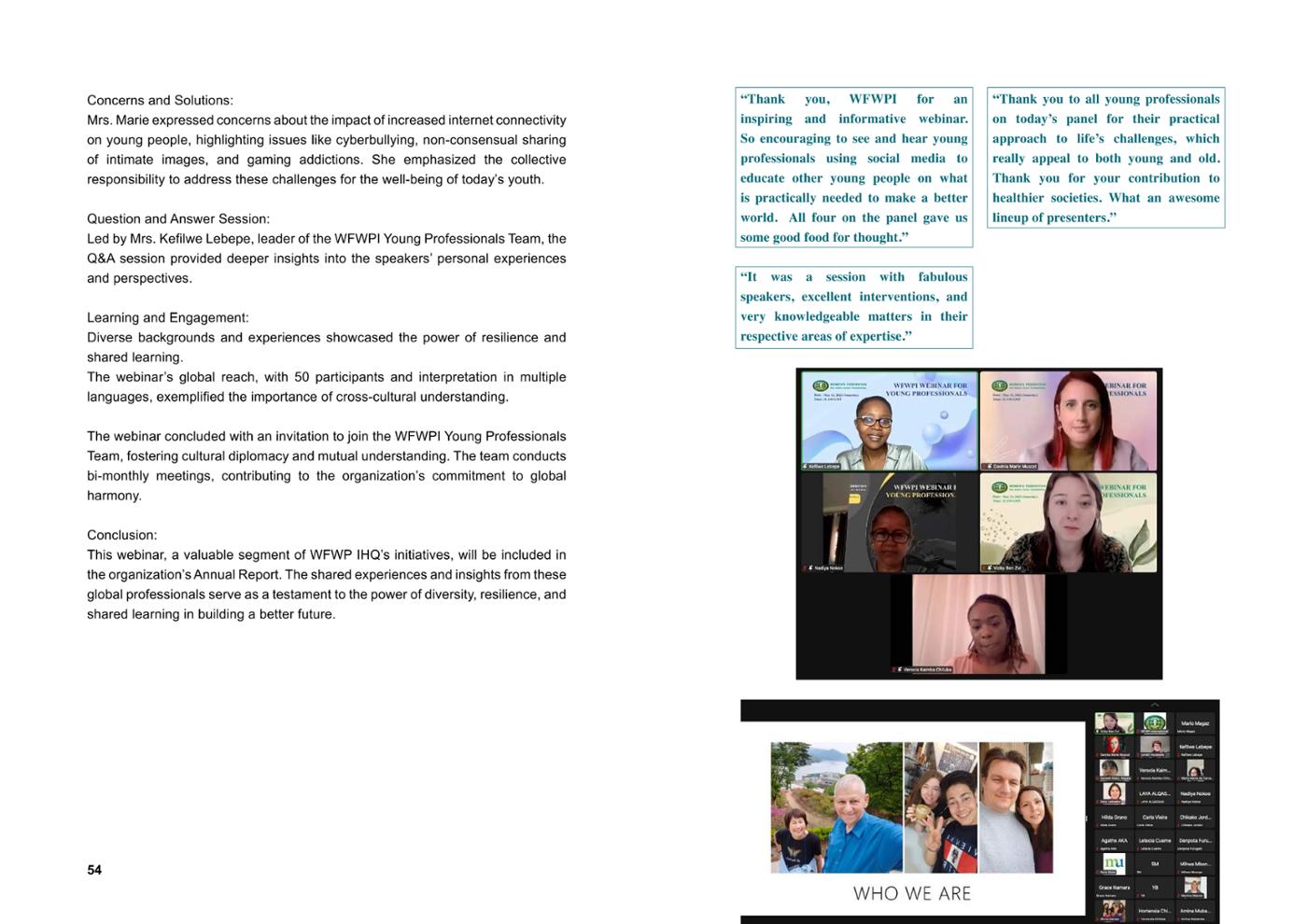 WFWP Annual Report 2023 28페이지