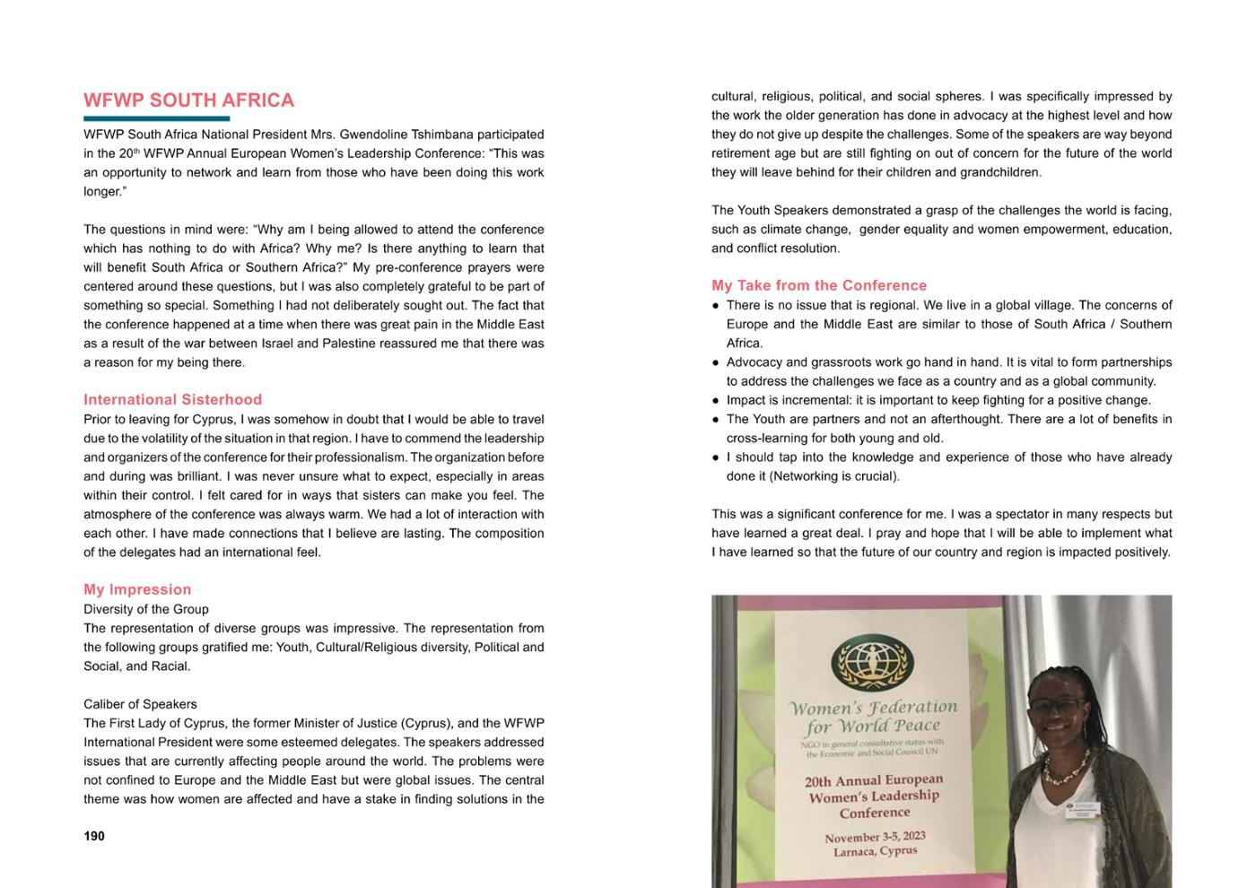 WFWP Annual Report 2023 96페이지