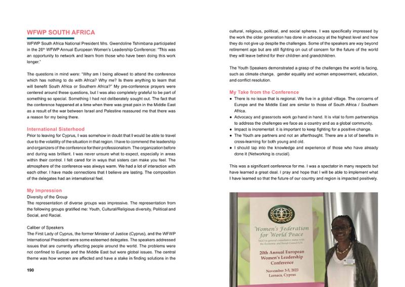 WFWP Annual Report 2023 96페이지