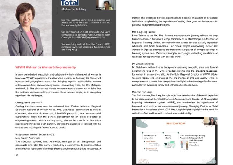 WFWP Annual Report 2023 9페이지