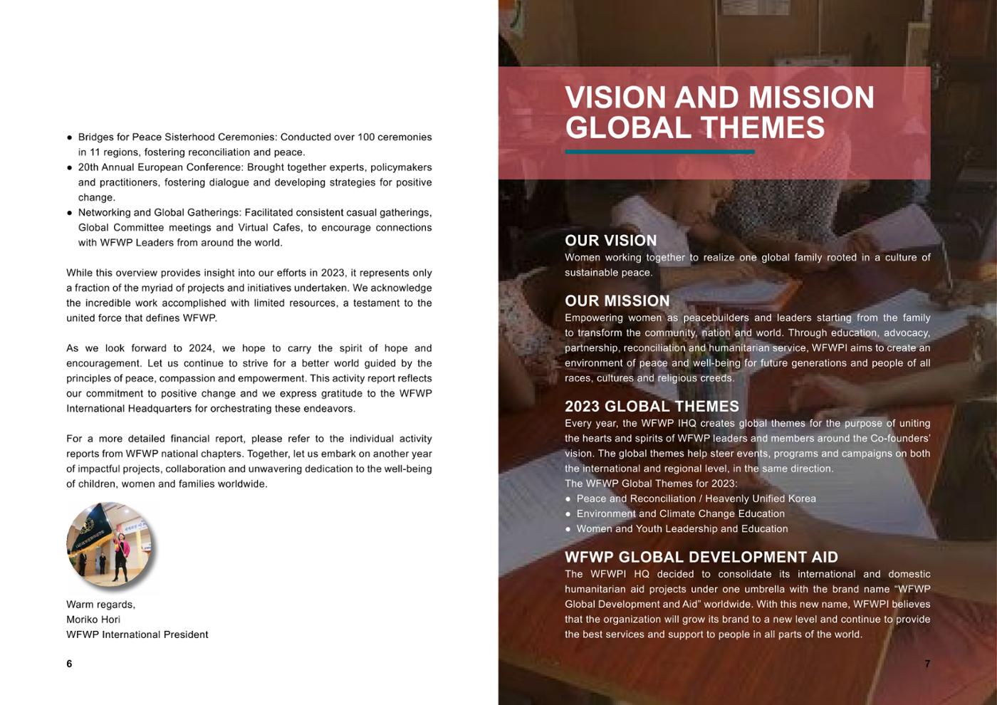 WFWP Annual Report 2023 4페이지