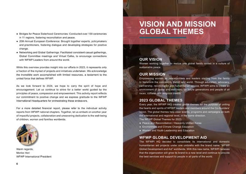 WFWP Annual Report 2023 4페이지