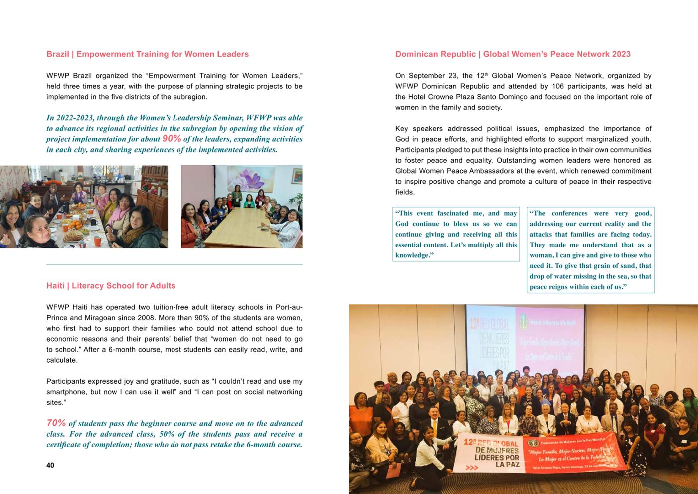 WFWP Annual Report 2023 21페이지