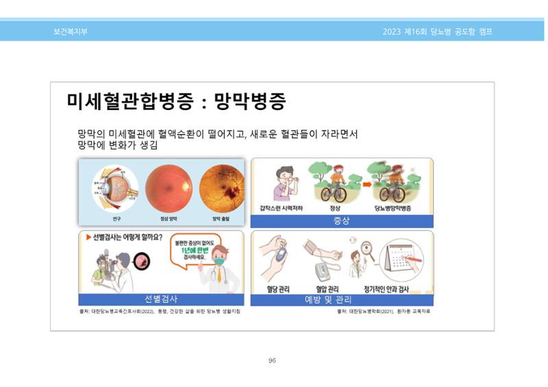 한국소아당뇨인협회 16회 공도함 캠프 E북 자료집 96페이지