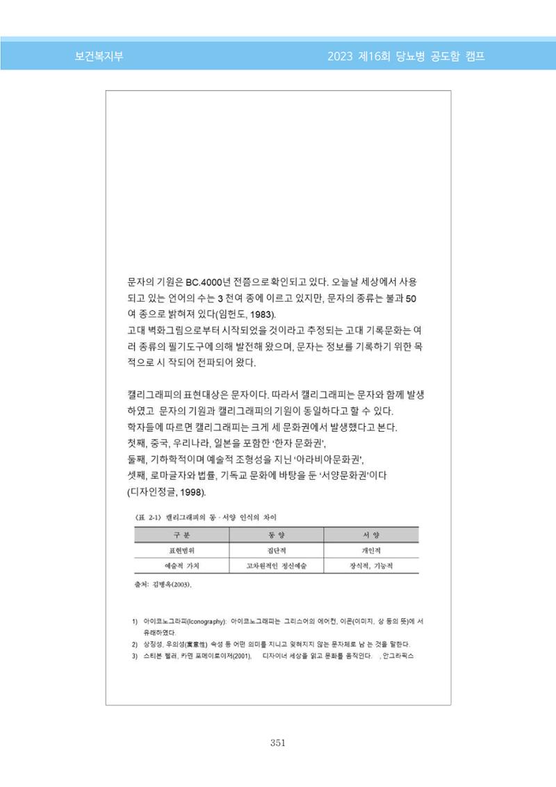 한국소아당뇨인협회 16회 공도함 캠프 E북 자료집 351페이지