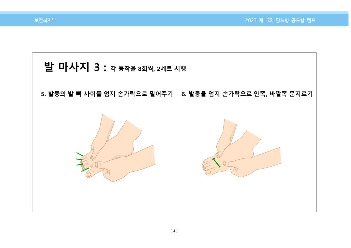 한국소아당뇨인협회 16회 공도함 캠프 E북 자료집 141페이지