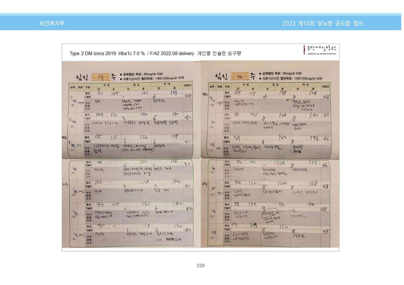 한국소아당뇨인협회 16회 공도함 캠프 E북 자료집 329페이지