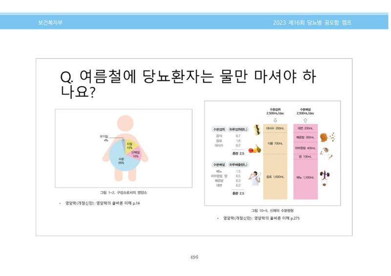 한국소아당뇨인협회 16회 공도함 캠프 E북 자료집 496페이지