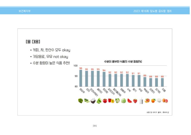한국소아당뇨인협회 16회 공도함 캠프 E북 자료집 501페이지