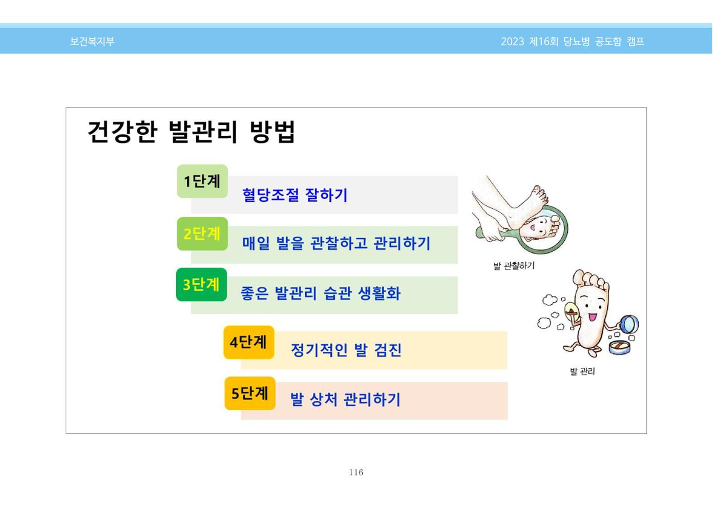 한국소아당뇨인협회 16회 공도함 캠프 E북 자료집 116페이지