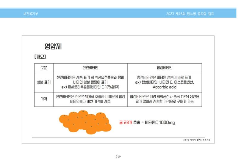 한국소아당뇨인협회 16회 공도함 캠프 E북 자료집 510페이지