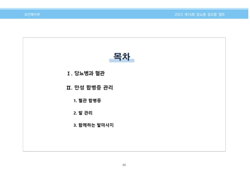 한국소아당뇨인협회 16회 공도함 캠프 E북 자료집 90페이지