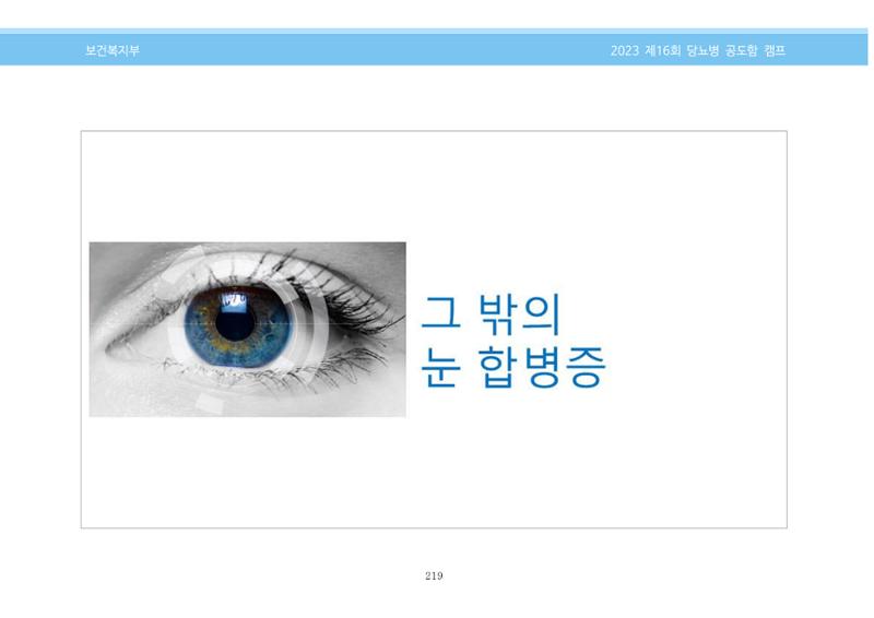 한국소아당뇨인협회 16회 공도함 캠프 E북 자료집 219페이지