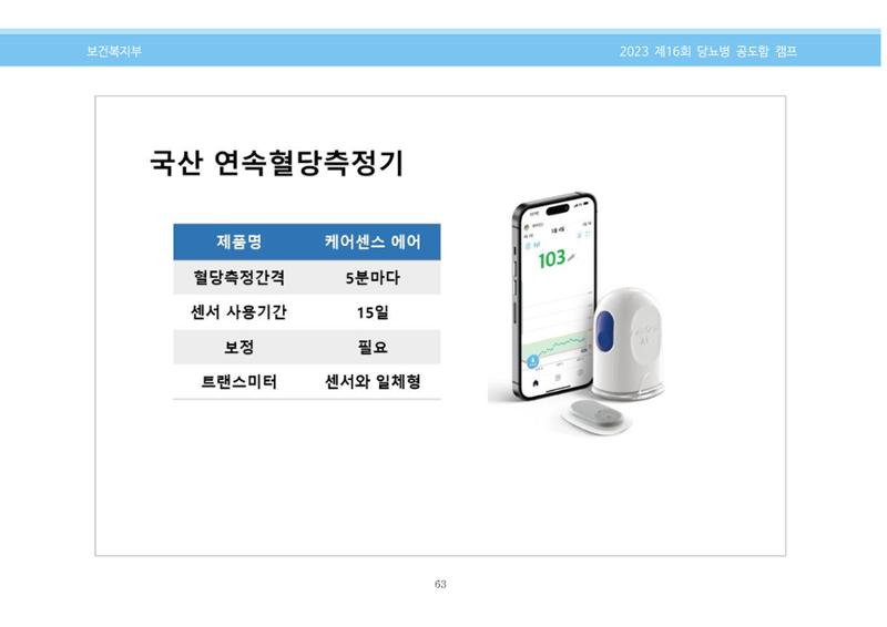 한국소아당뇨인협회 16회 공도함 캠프 E북 자료집 63페이지