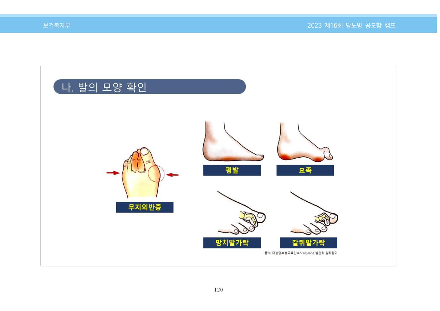 한국소아당뇨인협회 16회 공도함 캠프 E북 자료집 120페이지