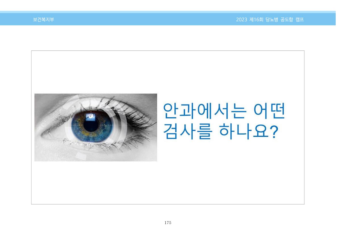 한국소아당뇨인협회 16회 공도함 캠프 E북 자료집 175페이지