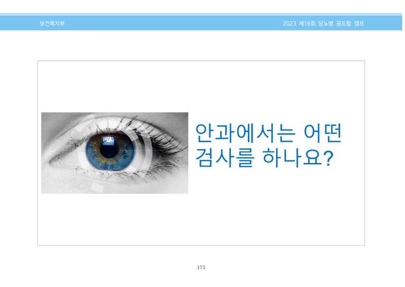 한국소아당뇨인협회 16회 공도함 캠프 E북 자료집 175페이지