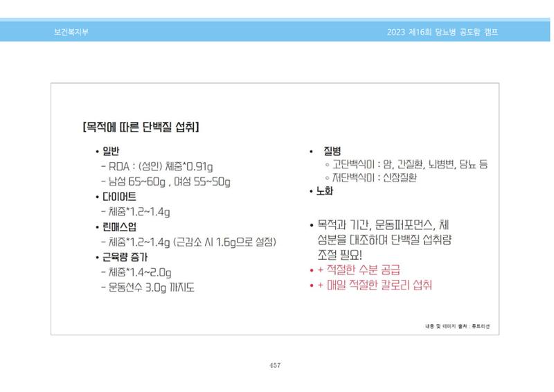 한국소아당뇨인협회 16회 공도함 캠프 E북 자료집 457페이지