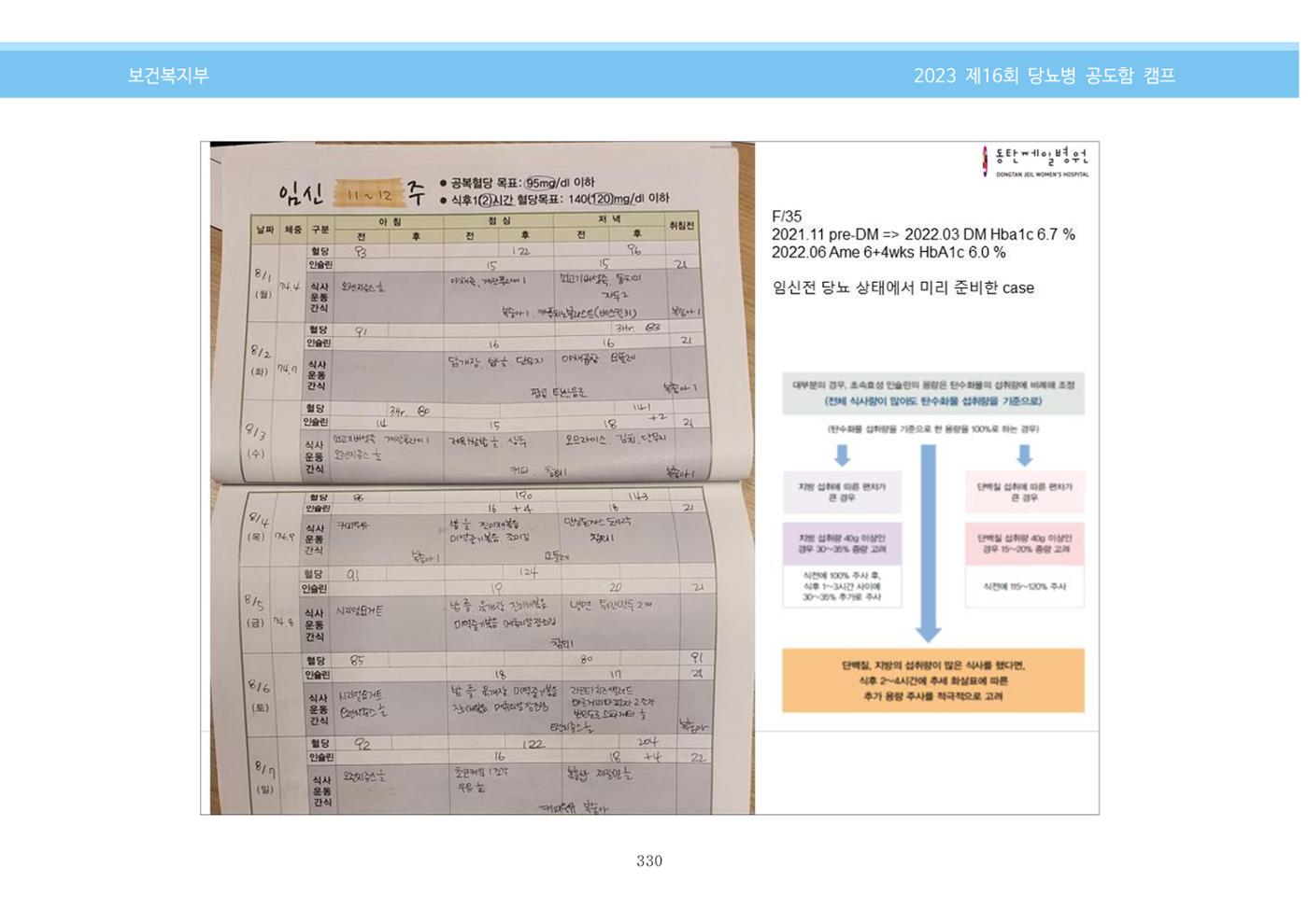 한국소아당뇨인협회 16회 공도함 캠프 E북 자료집 330페이지