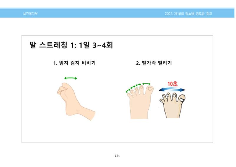 한국소아당뇨인협회 16회 공도함 캠프 E북 자료집 134페이지