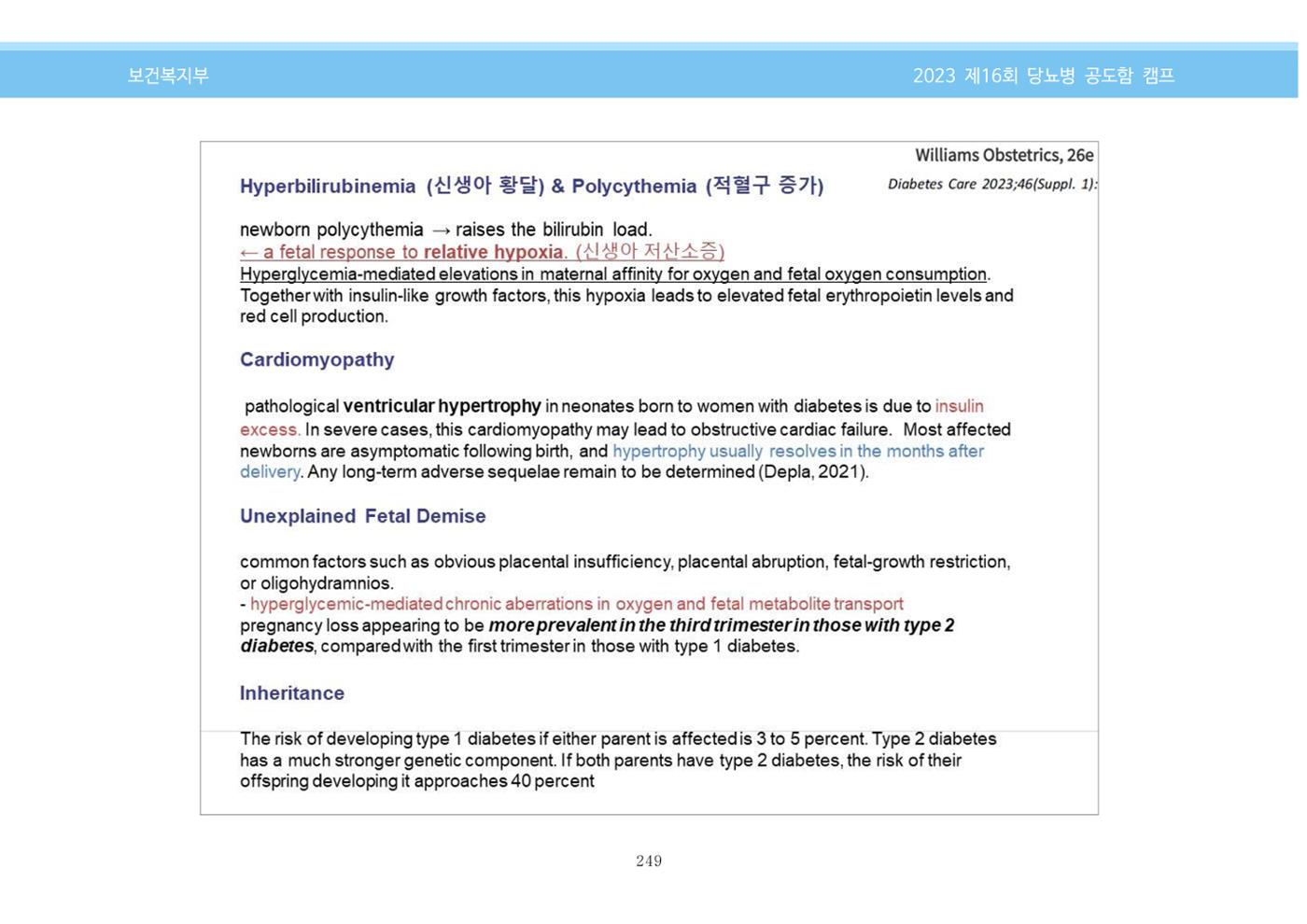 한국소아당뇨인협회 16회 공도함 캠프 E북 자료집 249페이지