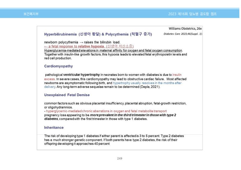 한국소아당뇨인협회 16회 공도함 캠프 E북 자료집 249페이지