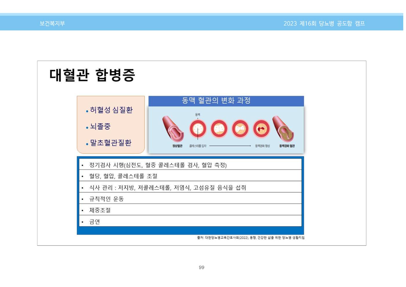 한국소아당뇨인협회 16회 공도함 캠프 E북 자료집 99페이지