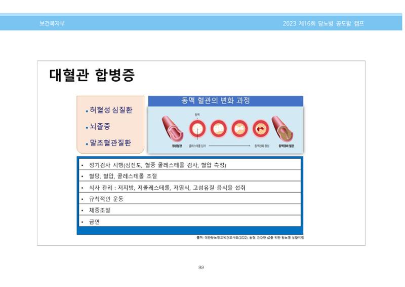 한국소아당뇨인협회 16회 공도함 캠프 E북 자료집 99페이지