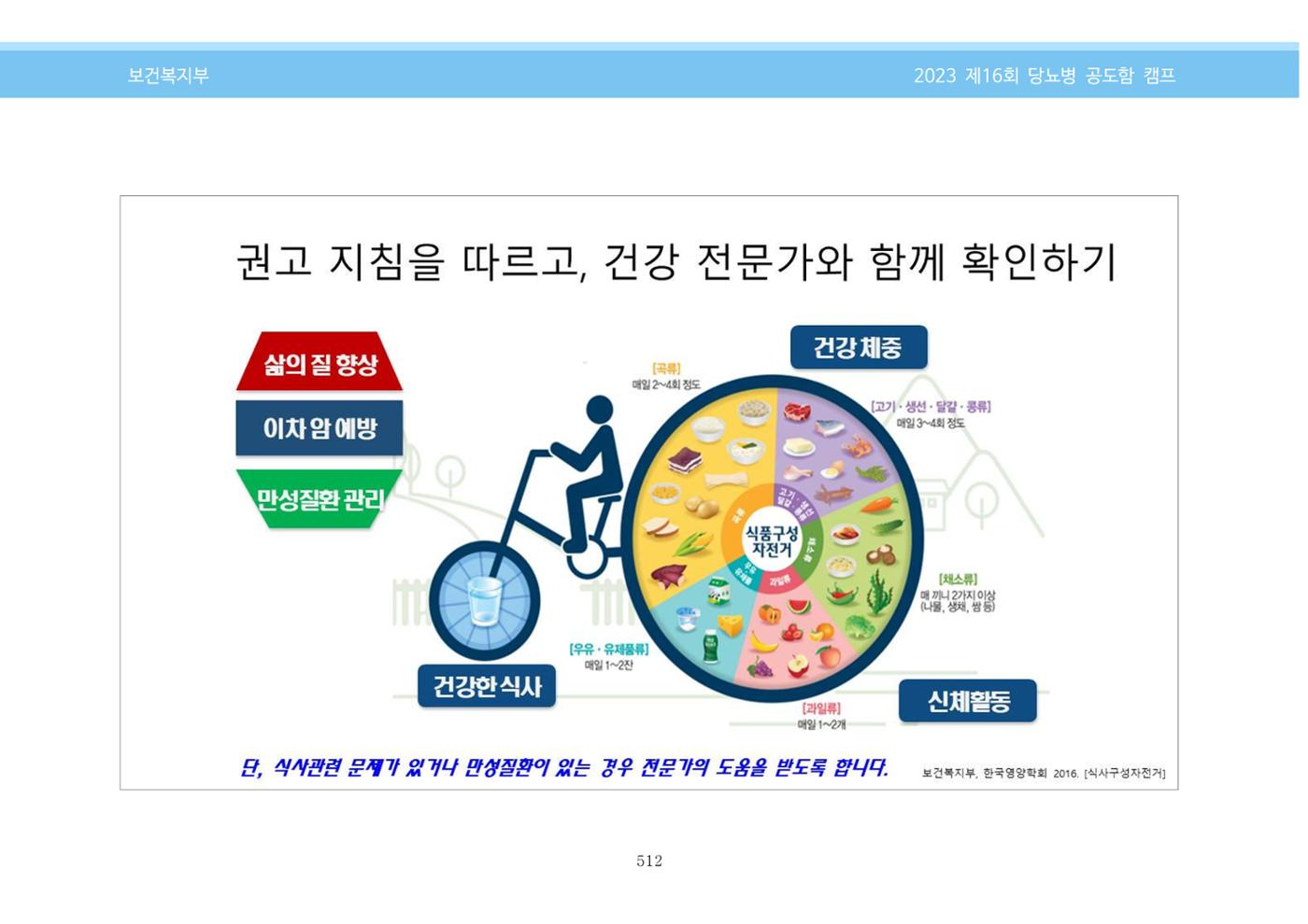한국소아당뇨인협회 16회 공도함 캠프 E북 자료집 512페이지