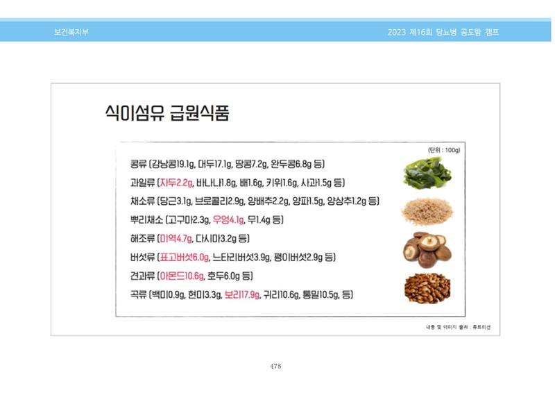 한국소아당뇨인협회 16회 공도함 캠프 E북 자료집 478페이지
