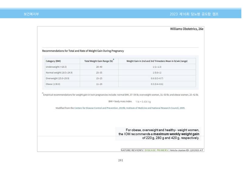 한국소아당뇨인협회 16회 공도함 캠프 E북 자료집 261페이지