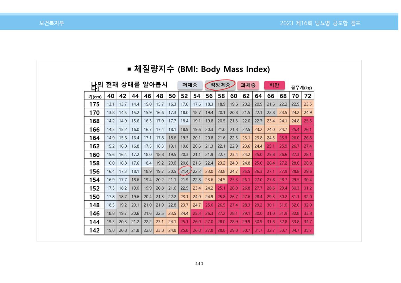 한국소아당뇨인협회 16회 공도함 캠프 E북 자료집 440페이지