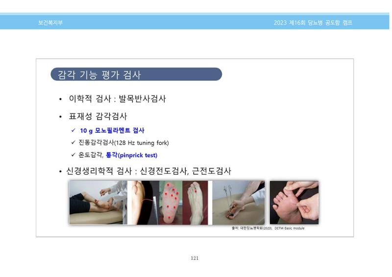 한국소아당뇨인협회 16회 공도함 캠프 E북 자료집 121페이지