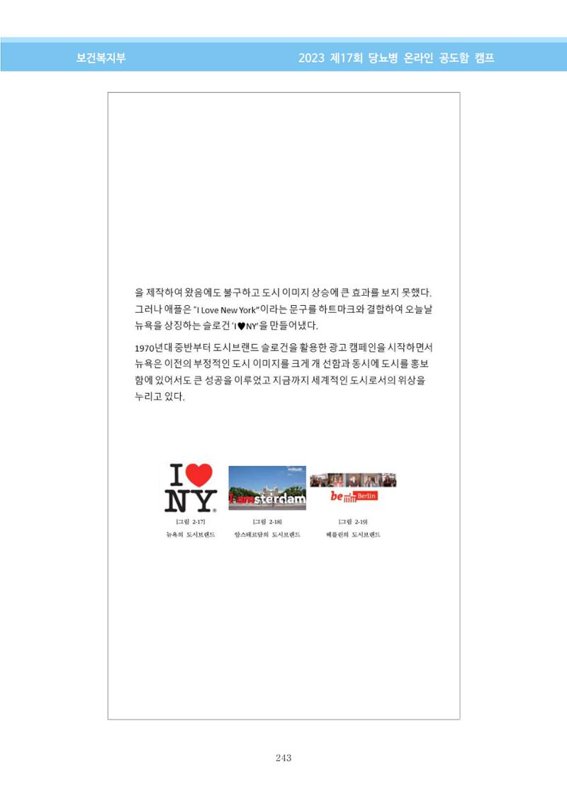 한국소아당뇨인협회 17회 공도함 캠프 E북 자료집 243페이지