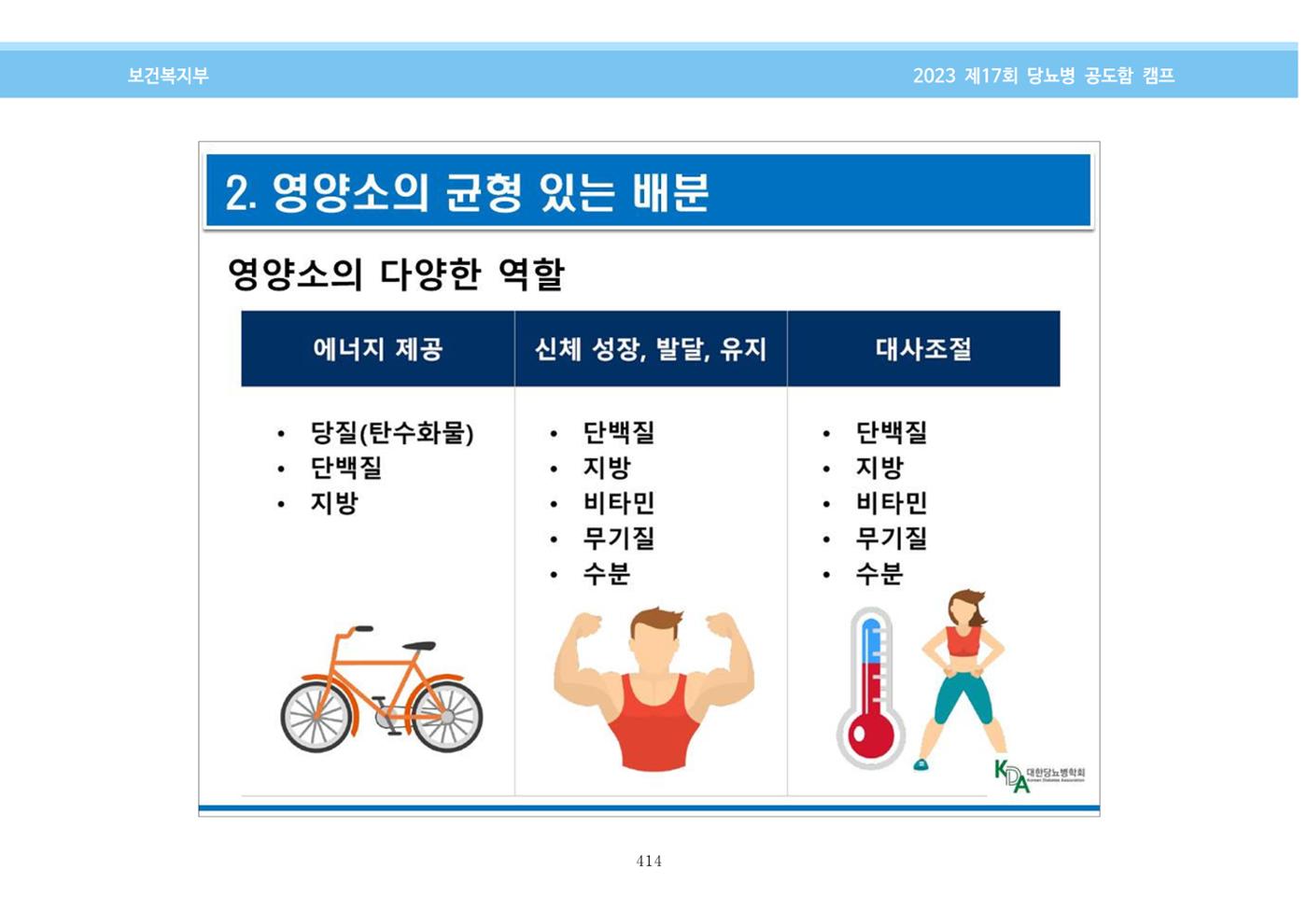 한국소아당뇨인협회 17회 공도함 캠프 E북 자료집 414페이지