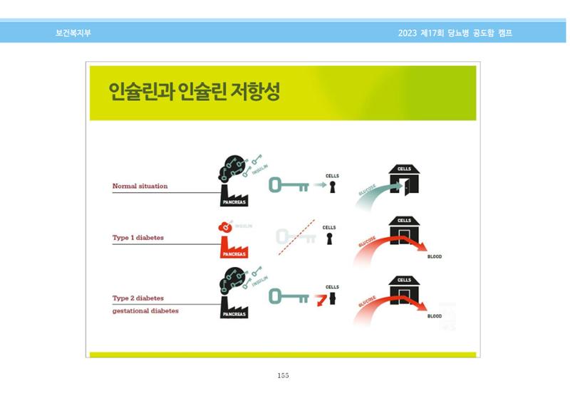 한국소아당뇨인협회 17회 공도함 캠프 E북 자료집 155페이지