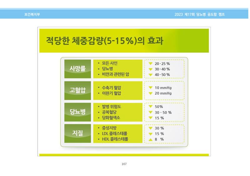 한국소아당뇨인협회 17회 공도함 캠프 E북 자료집 167페이지