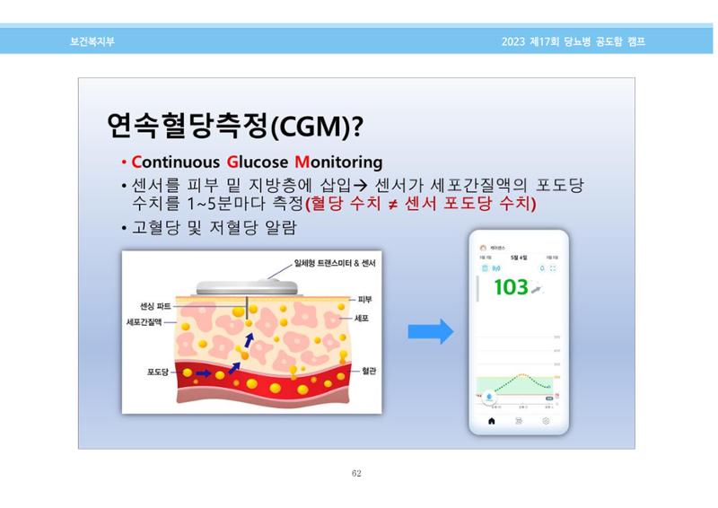 한국소아당뇨인협회 17회 공도함 캠프 E북 자료집 62페이지
