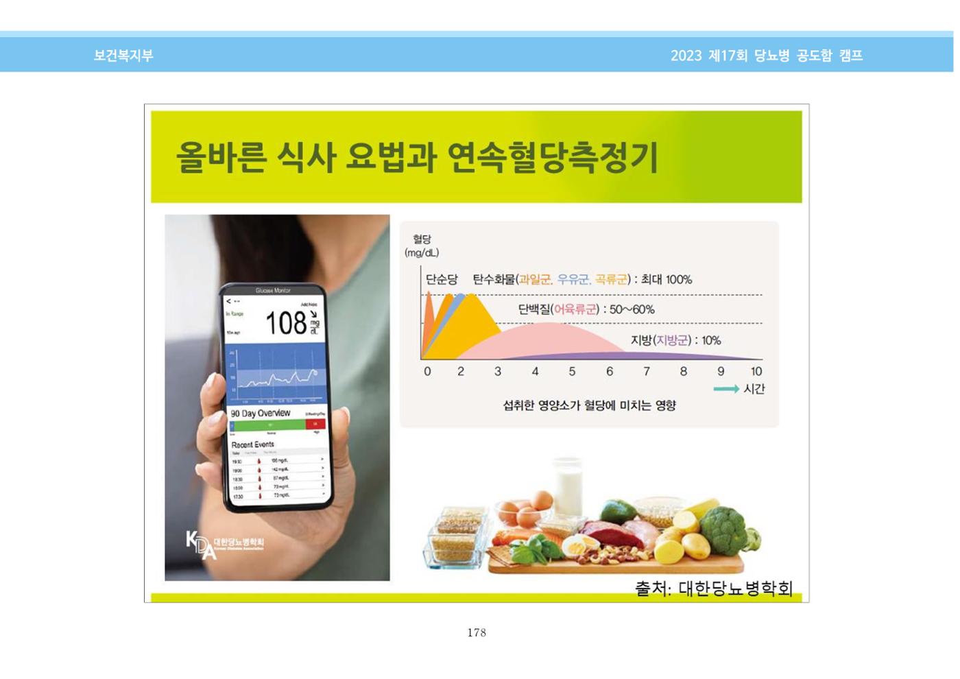 한국소아당뇨인협회 17회 공도함 캠프 E북 자료집 178페이지