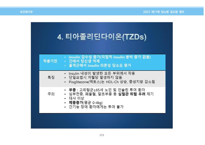 한국소아당뇨인협회 17회 공도함 캠프 E북 자료집 273페이지