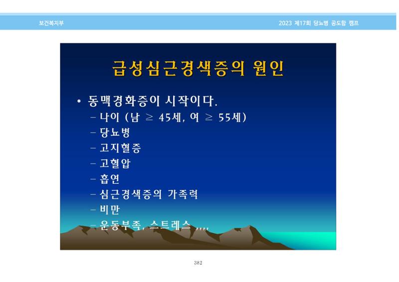 한국소아당뇨인협회 17회 공도함 캠프 E북 자료집 382페이지