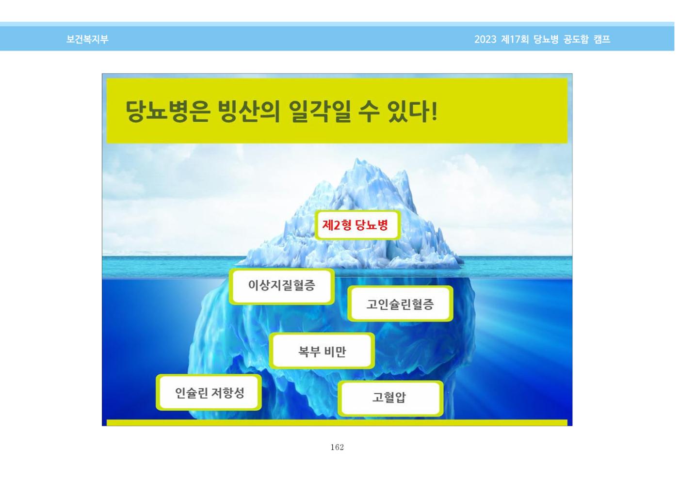 한국소아당뇨인협회 17회 공도함 캠프 E북 자료집 162페이지