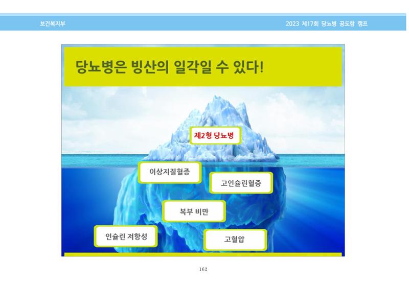 한국소아당뇨인협회 17회 공도함 캠프 E북 자료집 162페이지