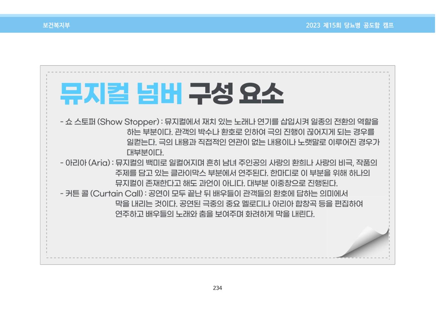 한국소아당뇨인협회 15회 공도함 캠프 E북 자료집 234페이지