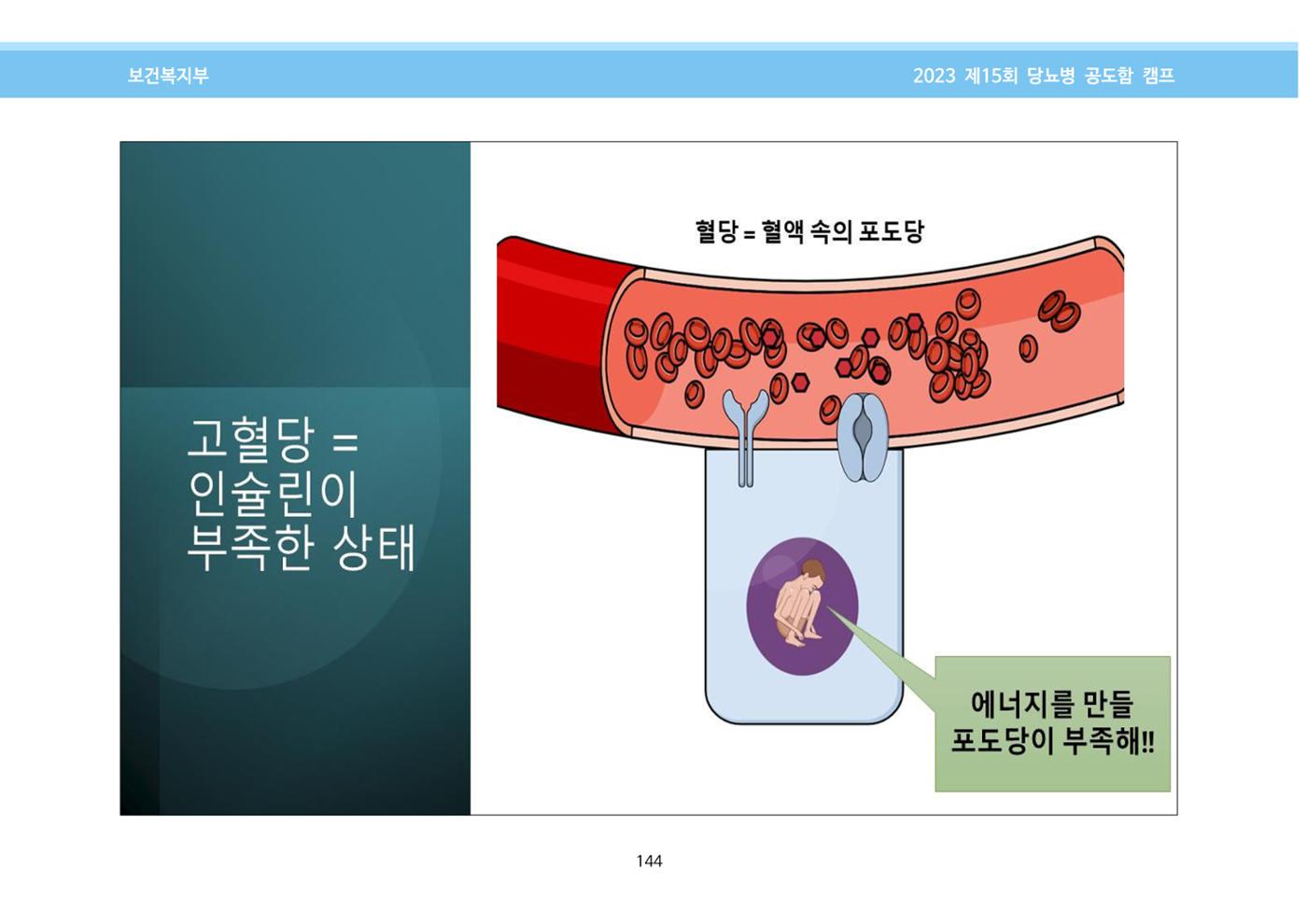 한국소아당뇨인협회 15회 공도함 캠프 E북 자료집 144페이지
